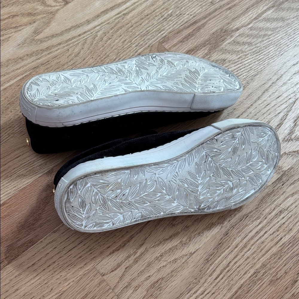 Lilly Pulitzer Hallie Sneakers 7 Black Velvet - Picture 6 of 6